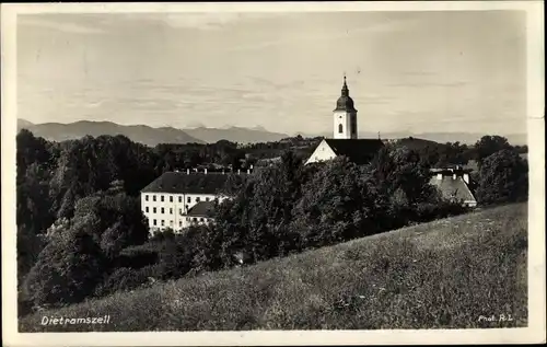 Ak Dietramszell in Oberbayern, Kloster, Panorama