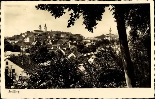 Ak Freising in Oberbayern, Teilansicht