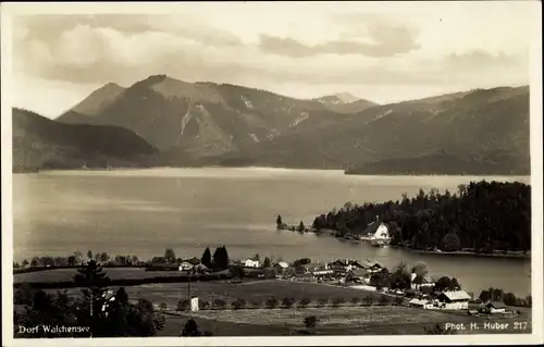 Ak Walchensee Kochel am See, Panorama