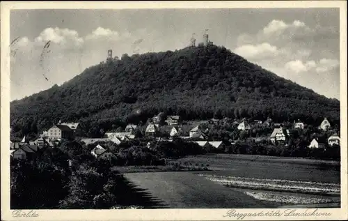 Ak Görlitz in der Lausitz, Landeskrone, Berggaststätte