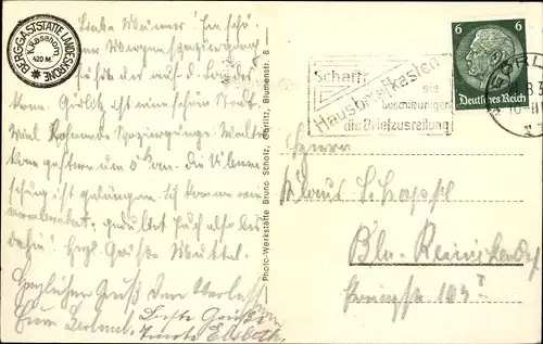 Ak Görlitz in der Lausitz, Landeskrone, Berggaststätte