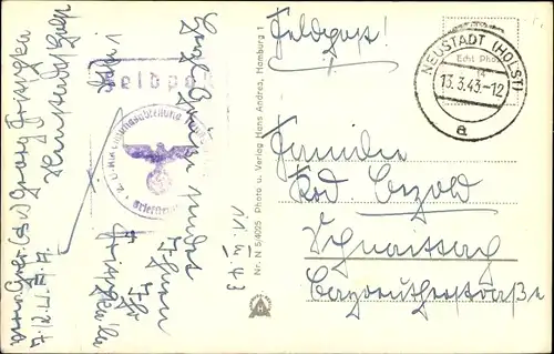 Ak Neustadt in Holstein, Jungfernstieg, Boote