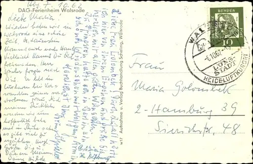 Ak Walsrode im Heidekreis, DAG Ferienheim