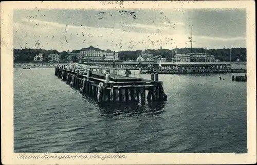 Ak Ostseebad Heringsdorf auf Usedom, Blick von der See