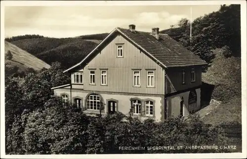 Ak Sankt Andreasberg Braunlage im Oberharz, Ferienheim Sperrental