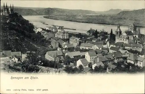 Ak Remagen am Rhein, Panorama