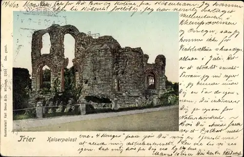 Ak Trier an der Mosel, Kaiserpalast