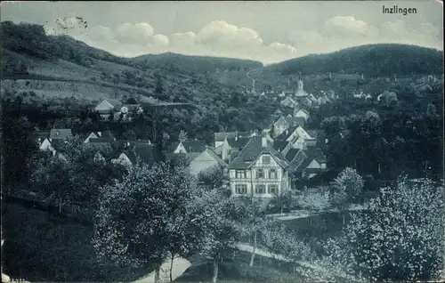 Ak Inzlingen in Baden Württemberg, Panorama