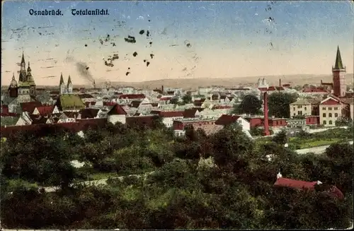 Ak Osnabrück in Niedersachsen, Gesamtansicht