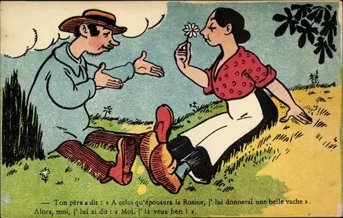 Ak Dein Vater sagte: Ich werde ihm eine schöne Kuh schenken