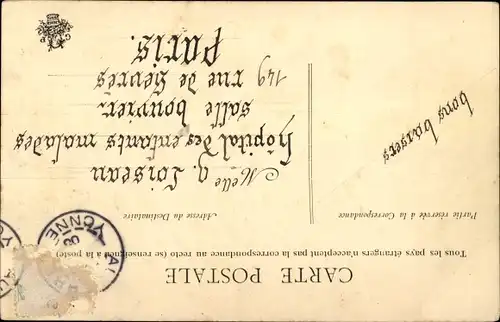 Ak Frau in französischer Tracht, Pantoffeln