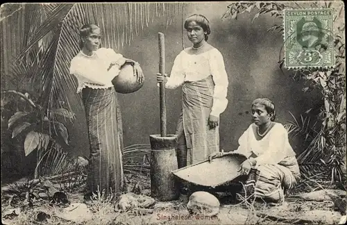Ak Ceylon Sri Lanka, Singhales Women