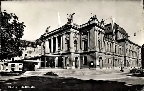 Ak Zürich Stadt Schweiz, Stadttheater