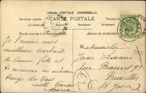 Ak Variete Künstlerin Merelli, Portrait