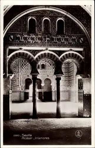 Ak Sevilla Andalusien, Alcázar Interiores