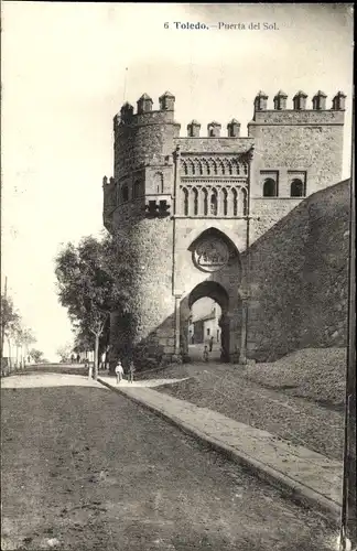 Ak Toledo Kastilien La Mancha Spanien, Puerta de Sol