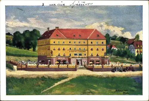 Künstler Ak Gallspach in Oberösterreich, Kurhotel Gallspach