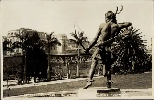 Ak Sao Paulo Brasilien, Monumento a Carlos Gomes Guarany