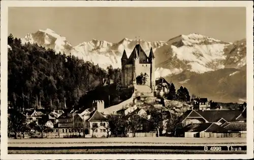 Ak Thun Kanton Bern Schweiz, Schloss