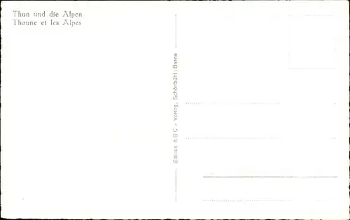 Ak Thun Kanton Bern Schweiz, Schloss