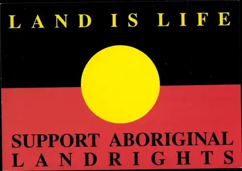 Ak Land is Life, Unterstützen Sie die Landrechte der Aborigines, Black Australian Support Center