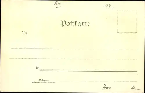 Litho Elberfeld Wuppertal Nordrhein Westfalen, Zoologischer Garten, Theater, Haardt, Kirche