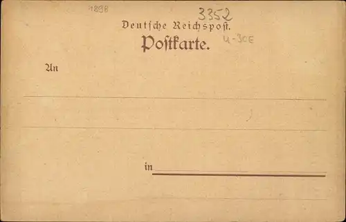 Künstler Ak Einbeck in Niedersachsen, Druck vom Stich vom Ritt zum Ort anno 1640