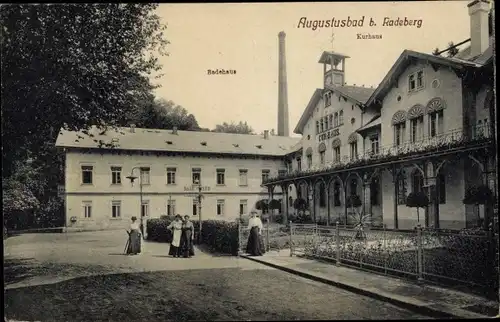 Ak Liegau Augustusbad Radeberg in Sachsen, Kurhaus, Badehaus