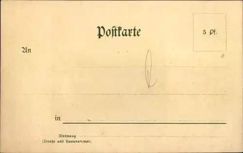 Litho Bielefeld in Nordrhein Westfalen, Stadtansicht im Jahre 1830 von der Südseite