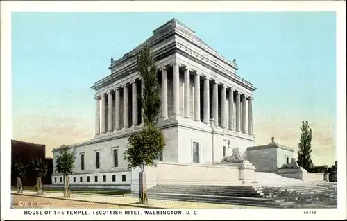 Ak Washington DC USA, House of the temple