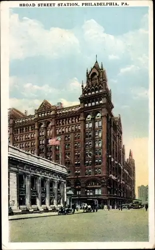 Ak Philadelphia Pennsylvania USA, Broad Street Station