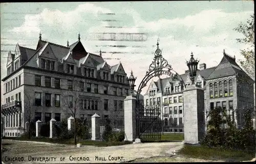 Ak Chicago Illinois USA, University of Chicago, Hull Court