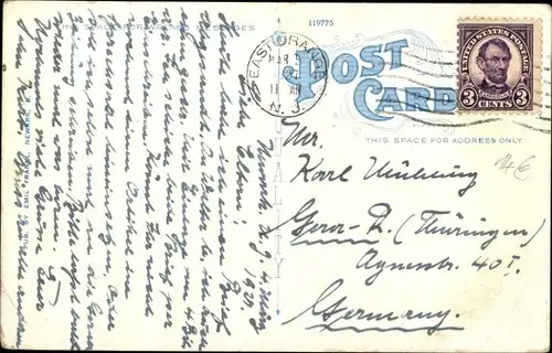 Ak Newark New Jersey USA, Globe Indemnity Company, Washington Park