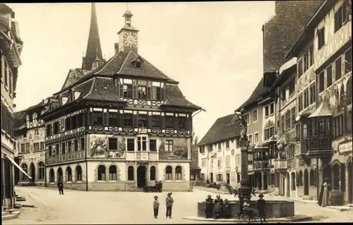 Ak Stein am Rhein Kanton Schaffhausen, Rathaus