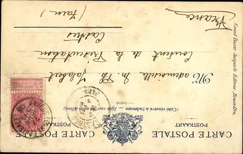 Ak Brüssel Brüssel, Anspach-Denkmal