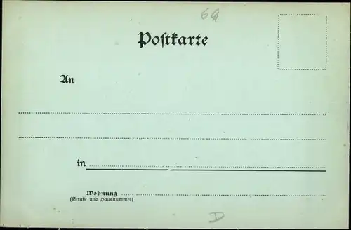 Mondschein Ak Rosenheim Oberbayern, Bahnhofstraße