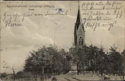 Ak Uchtspringe Stendal in der Altmark, Kirche