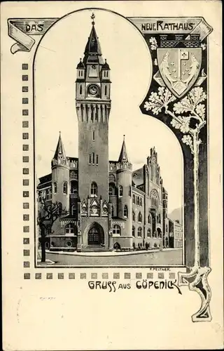 Ak Berlin Köpenick, Neues Rathaus