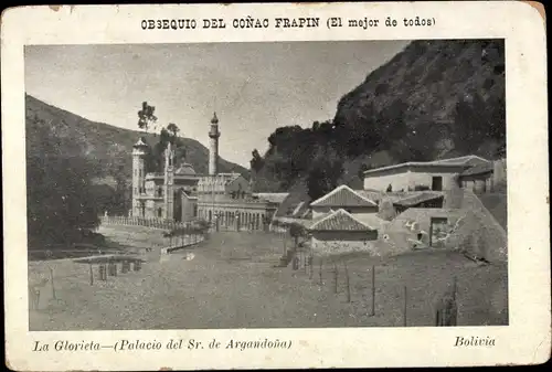 Ak Sucre Bolivien, La Glorieta, Palast von Herrn de Argandoña