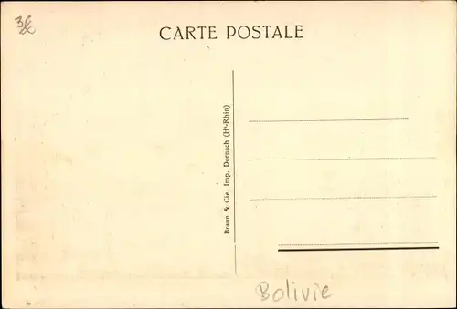 Ak Sucre Bolivianisch, Frieden, Gesamtansicht