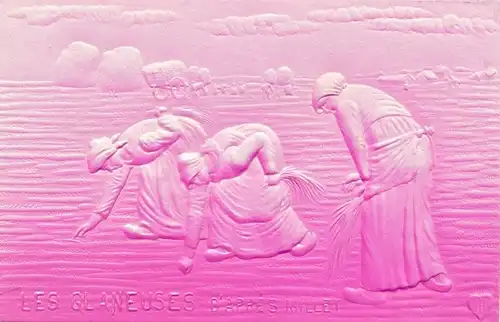 Präge Ak Les Glaneuses d'apres millet, Ernte, Getreidefeld