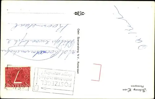 Ak Schauspieler Johnny Lion, Portrait, Mikrofon