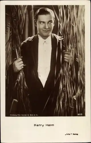 Ak Schauspieler Harry Halm, Portrait