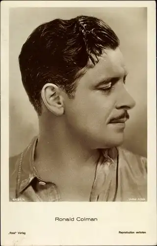 Ak Schauspieler Ronald Colman, Portrait, Ross Verlag 4121 1