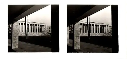 Stereo Raumbild Foto Berlin Potsdam Nr. 16, Berlin, Olympiastadion, Haus des deutschen Sportes