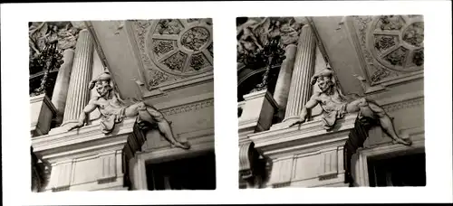 Stereo Raumbild Foto Berlin Potsdam Nr. 6, Berlin, Schloss, Treppenhaus im zweiten Schlosshof