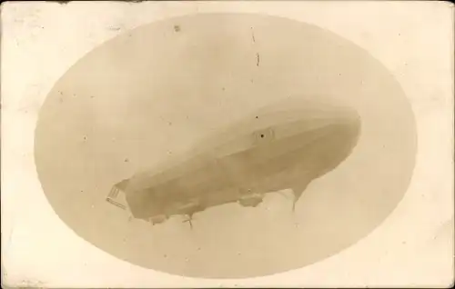 Foto Ak Zeppelin Luftschiff LZ 17 Sachsen