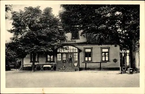 Ak Bruchhausen Vilsen Niedersachsen, Gasthaus zum Kreuzkrug