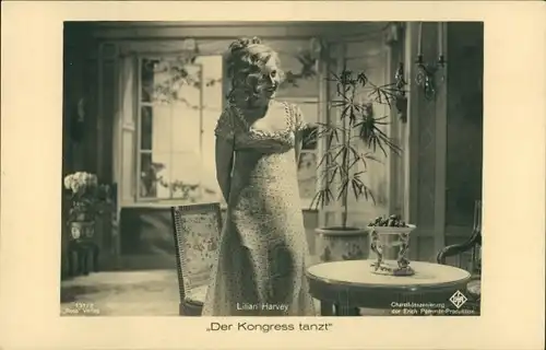 Ak Schauspielerin Lilian Harvey, Film der Kongress tanzt