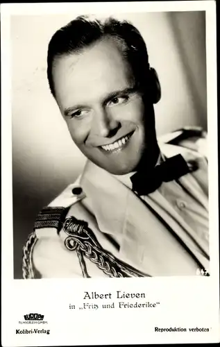 Ak Schauspieler Albert Lieven in Fritz und Friederike